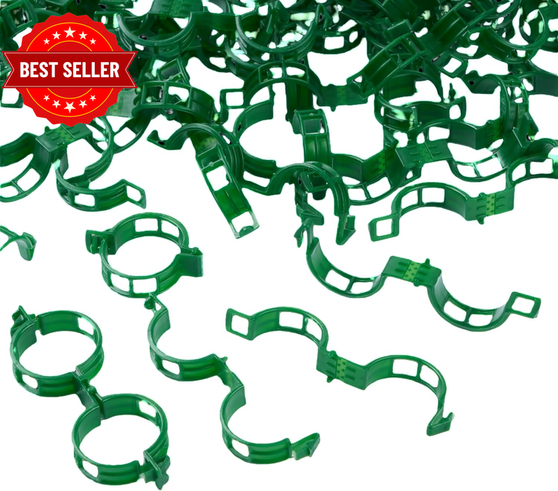 100Pcs Garden Vine Plant Support Clips Tomato Clip