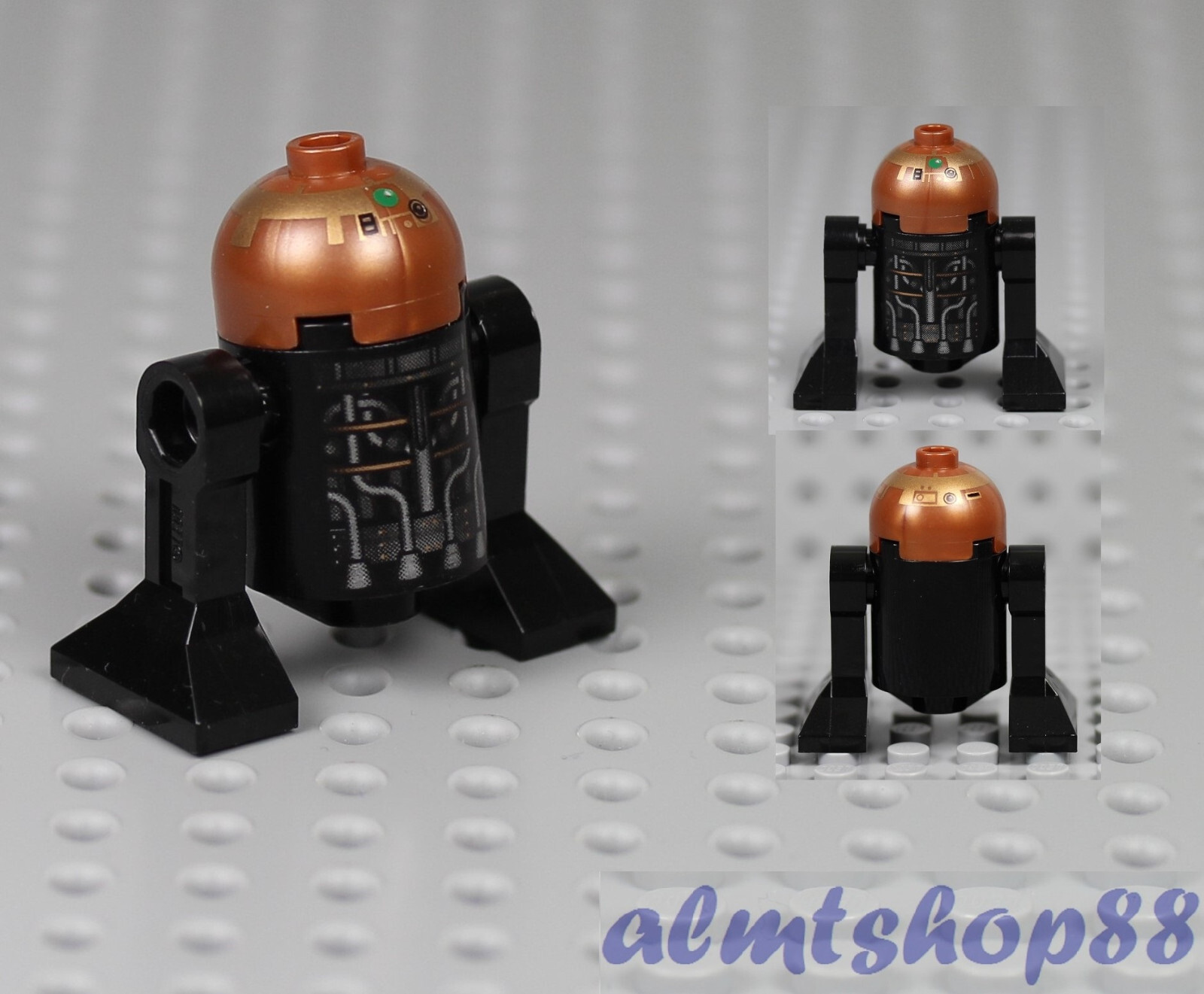 Star Wars Black Droid w/ Copper Dome R2-Q5 R2-D5 R4-G9 Star Wars Black Droid w/ Copper Dome R2-Q5 R2-D5 R4-G9