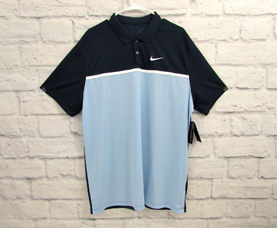 Nike Dri-Fit Polo Shirt Standard Fit Blue Size XL BV0369-451 NEW!