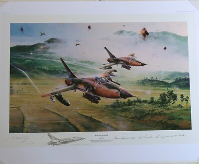 Rolling Thunder by Robert Taylor Remarque w/COA 4 Pilots Signature Rare 7/25