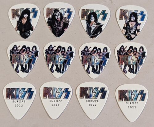 KISS End Of The Road EUROPE  Guitar Pick Pics Complete Set of 12