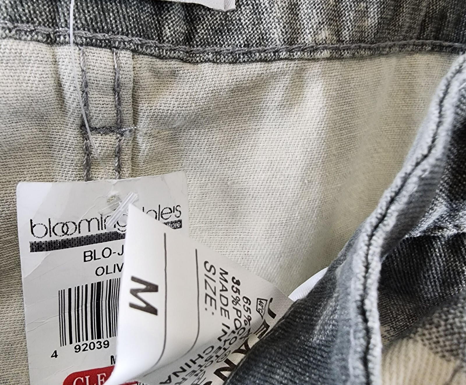 Madonna & Co. Cargo Denim Mini Skirt Women's M Gray Acid Wash Button Zip Closure - Picture 8 of 11