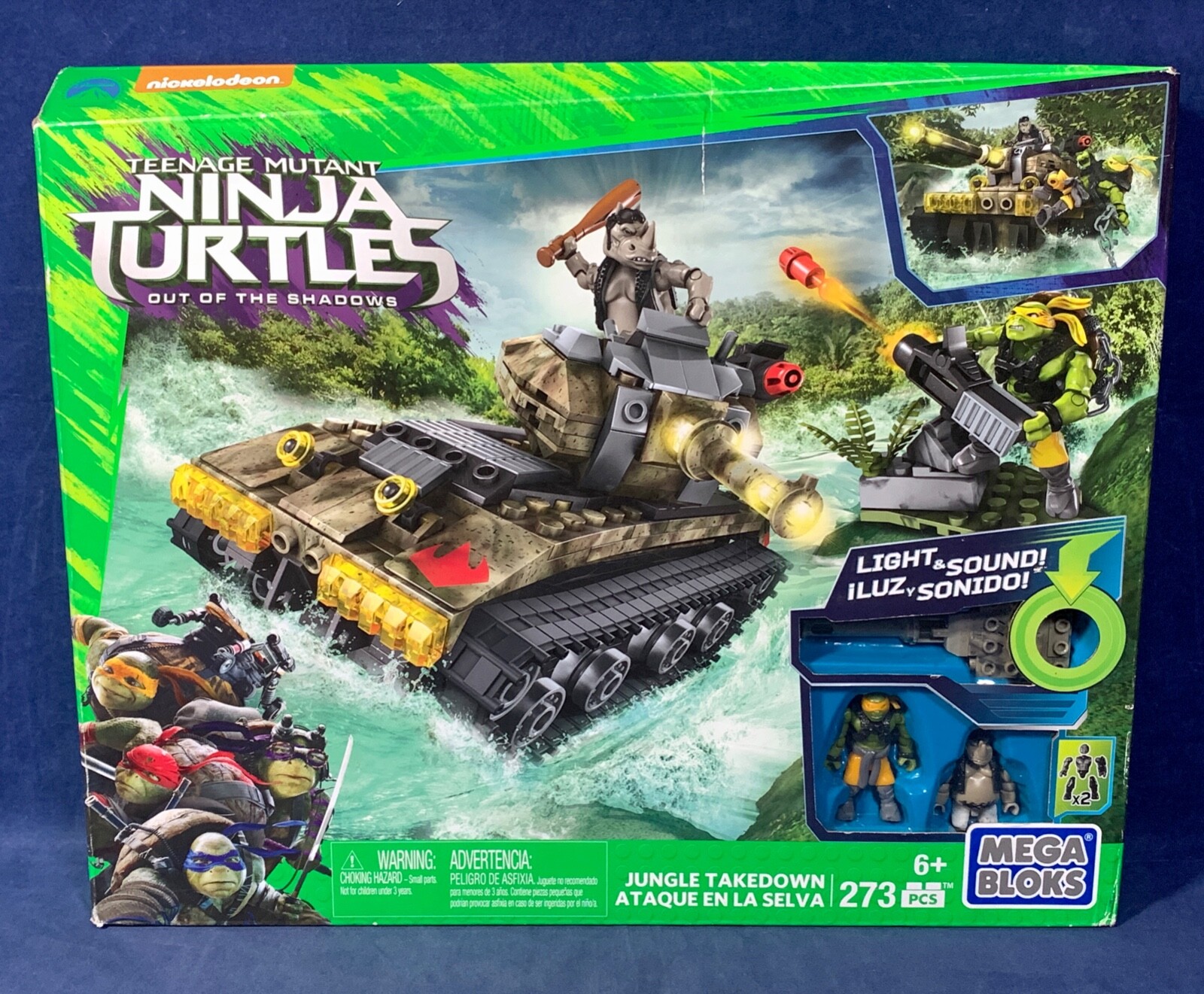 JUNGLE TAKEDOWN Mega Bloks DPF81 Teenage Mutant Ninja