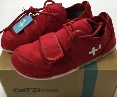 Unisex OTZ Low Lace Up Canvas Shoes 3302 Red EU 43 US Size 10