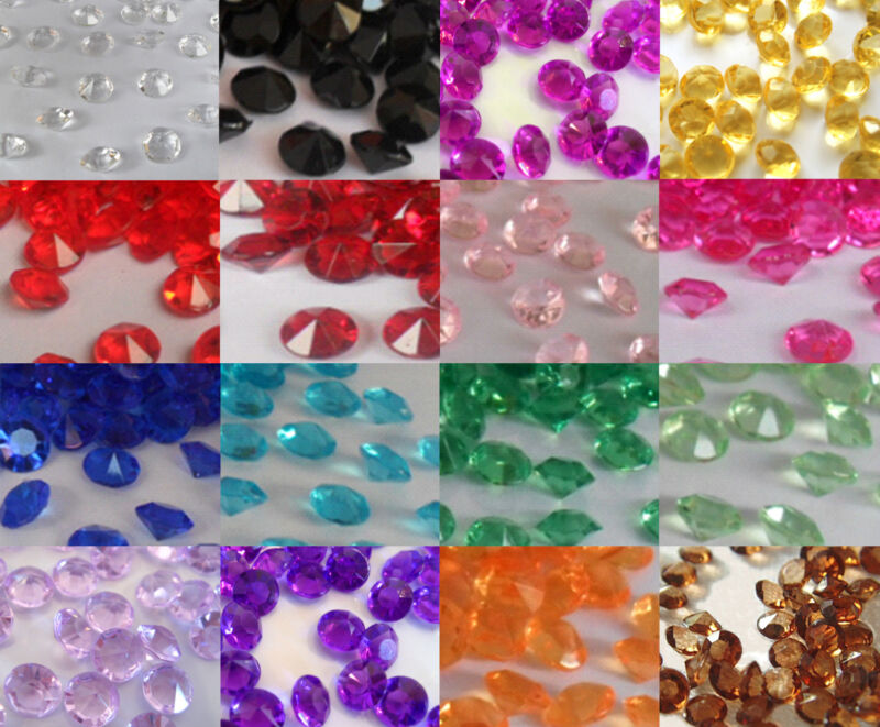 Wedding/Party Table Gems/Confetti/Decorations Crystals/Diamonds 10mm 4 Carat