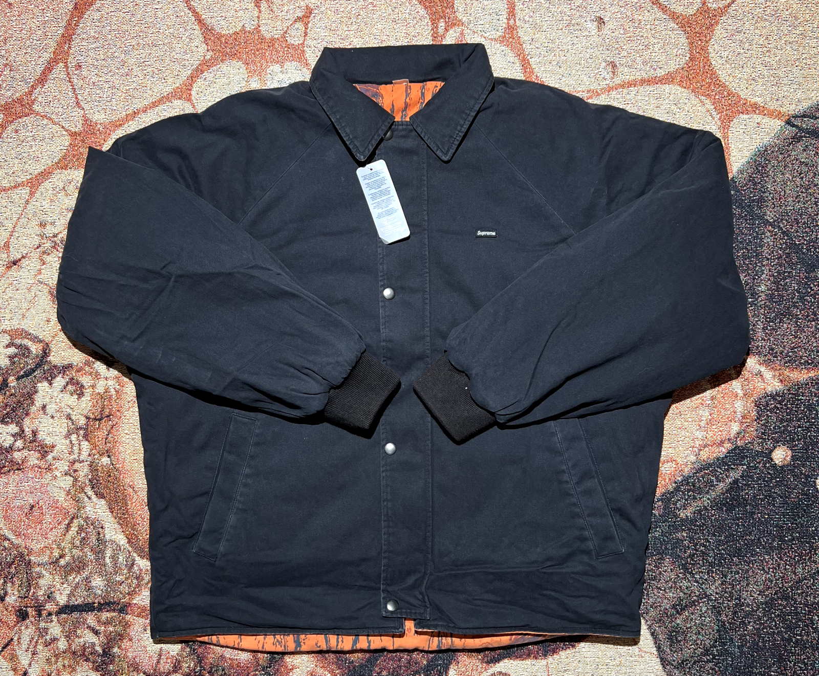 Supreme RealTree Reversible Quilted Work Jacket Black Size Supreme RealTree Reversible Quilted Work Jacket Black Size