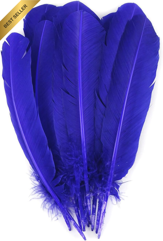 Feathers for Crafting Natural Large Turkey Feathers 24Pcs 10-12 Inches Bulk Craf