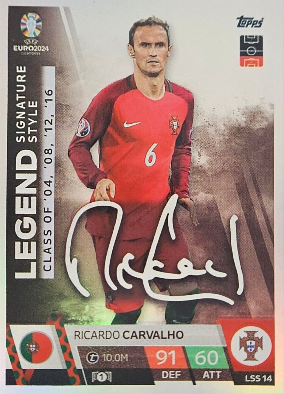 Match Attax EURO 2024 LSS 14 Legend Signature Style Ricardo
