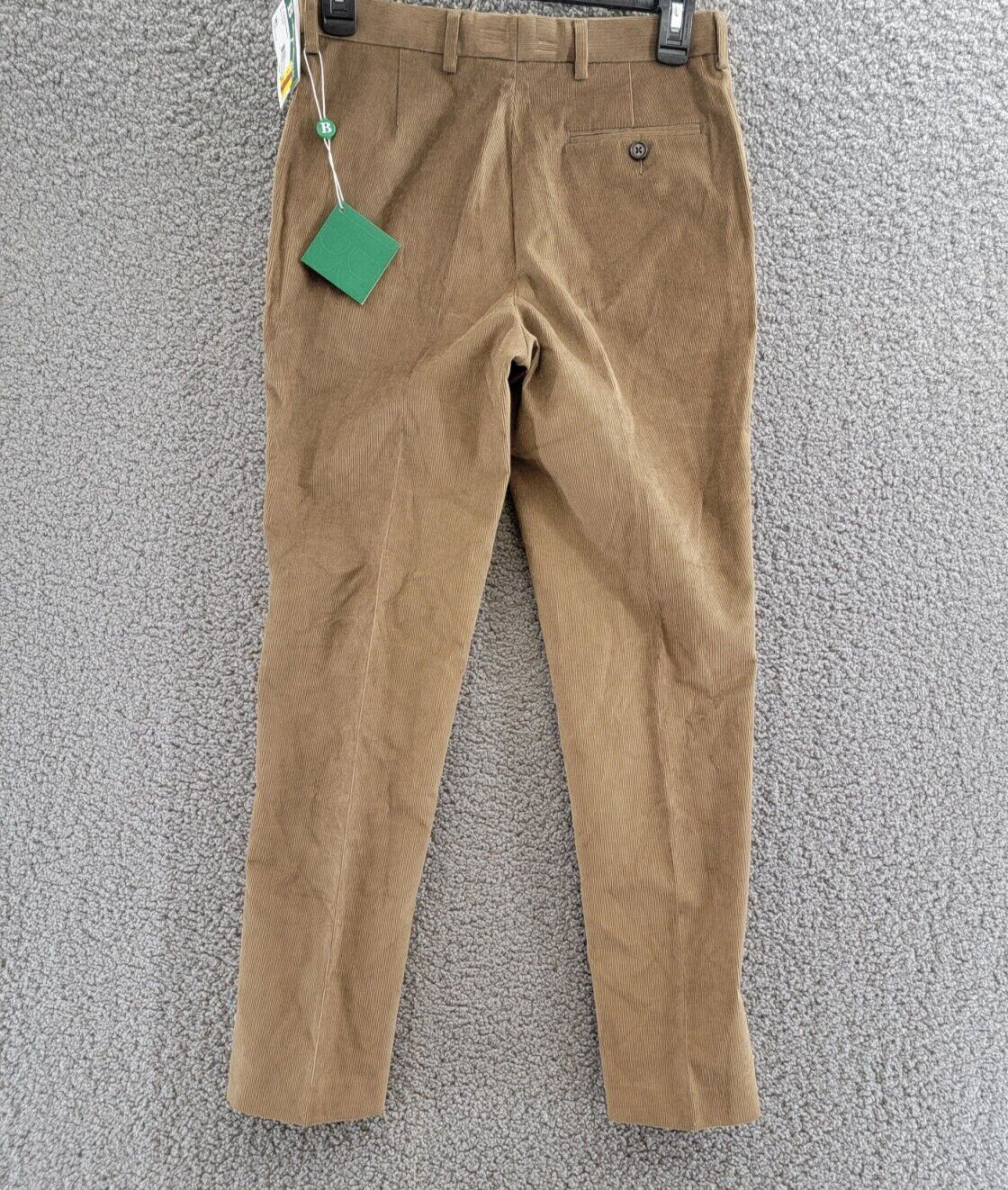 Brooks Brothers Classic-Fit Stretch Corduroy Dress Pants Boys 16R Sand Zip Up - Picture 13 of 17
