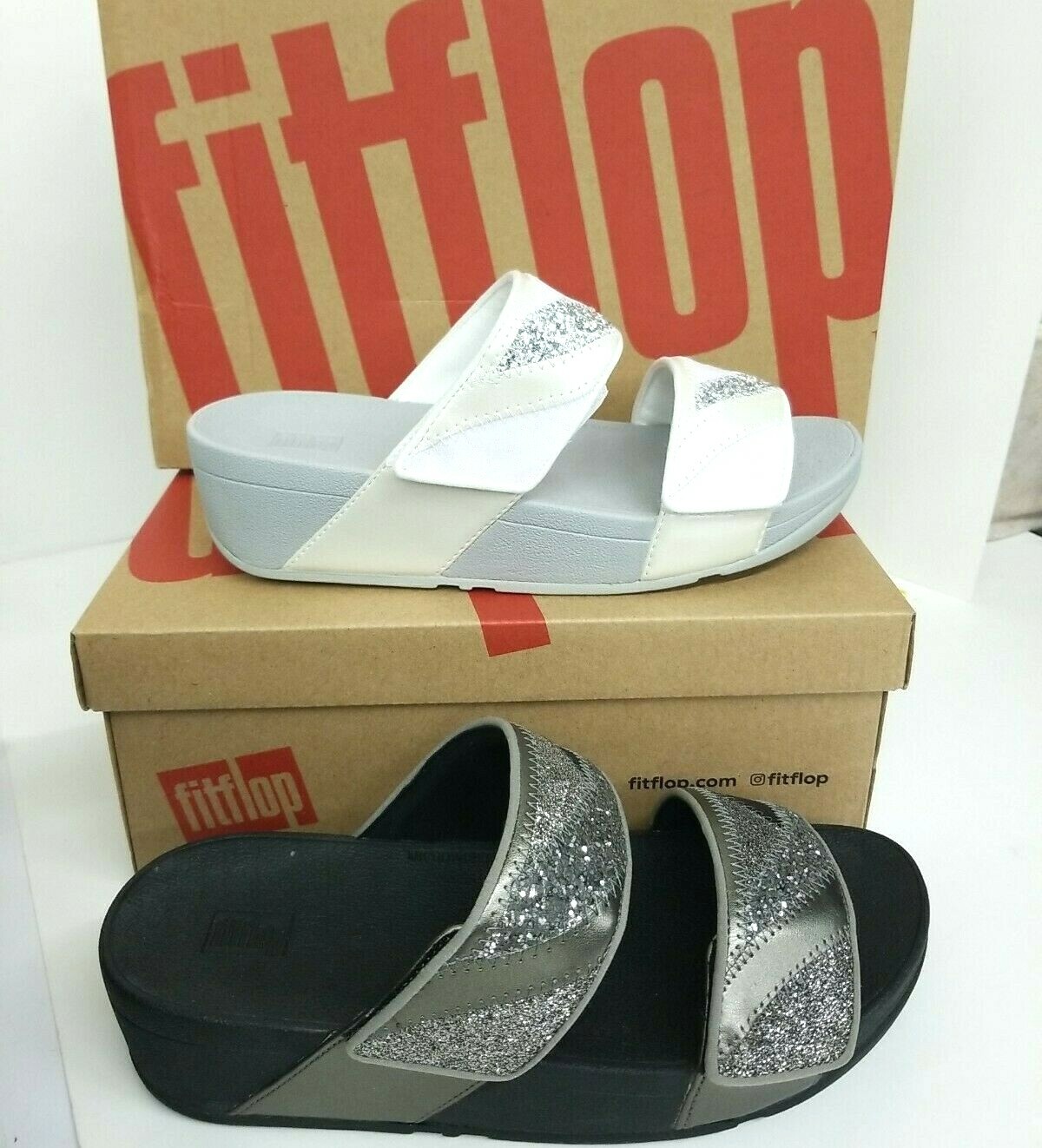 fitflop NOVY SLIDE （Sliver Stone）　紺　US5 FitFlop Womens Novy Slide - Walmart.com