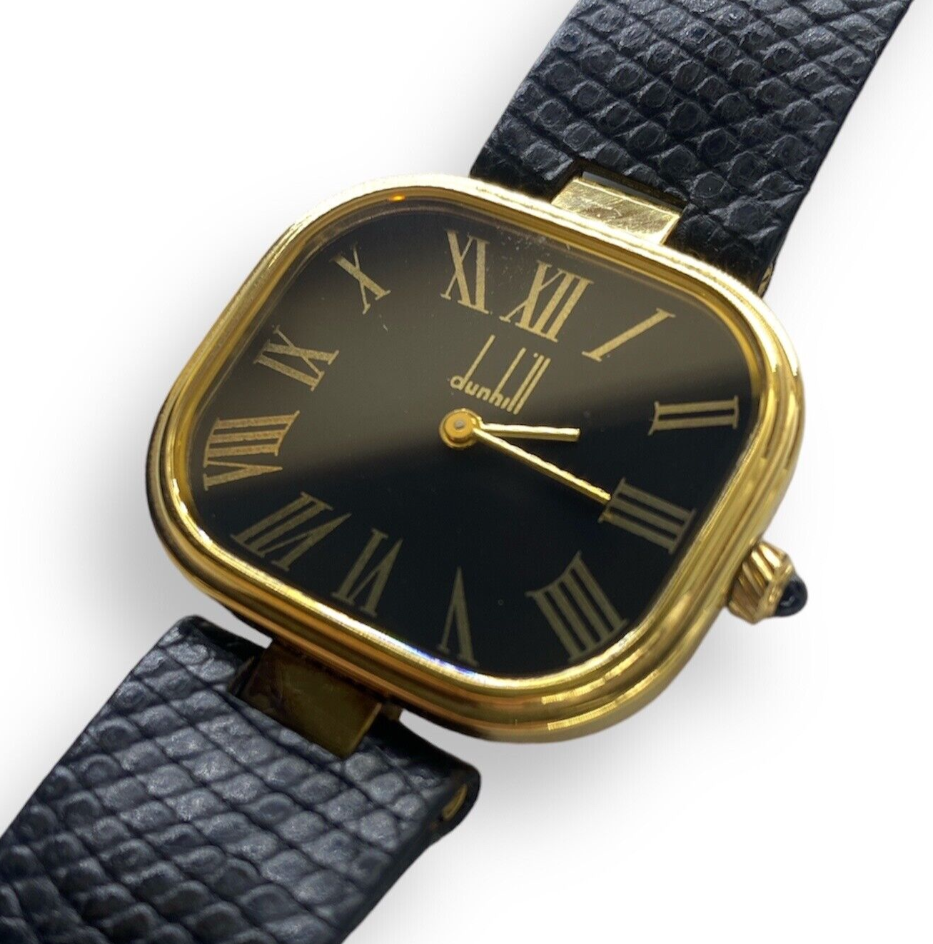 DUNHILL Vintage 925 Sterling Silver Gold Tone Swiss Quartz DUNHILL Vintage 925 Sterling Silver Gold Tone Swiss Quartz