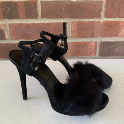 Michael kors fur heels deals