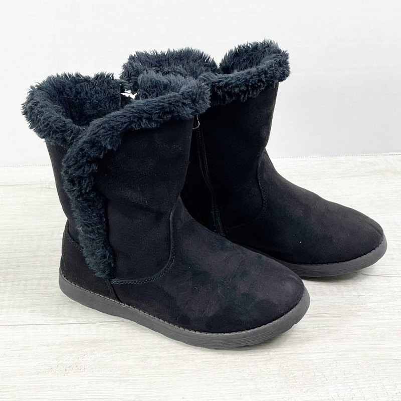 pull on fur lined boots