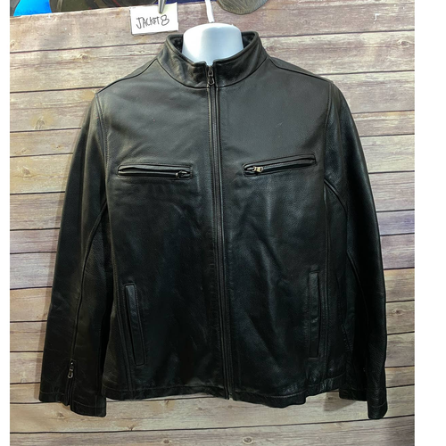 【Classica Vintage商品】SONOMA レザージャケット 🔥 VTG SONOMA Biker Jacket Men's Size XL Leather Black Heavy