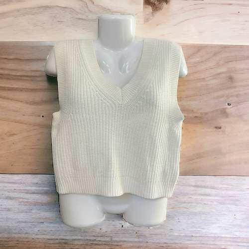 HYKE - ハイク　HYKE CABLE-KNIT CROPPED VEST WIDE RIBBED CROPPED VEST-ワイドリブクロップドベスト-HYKE