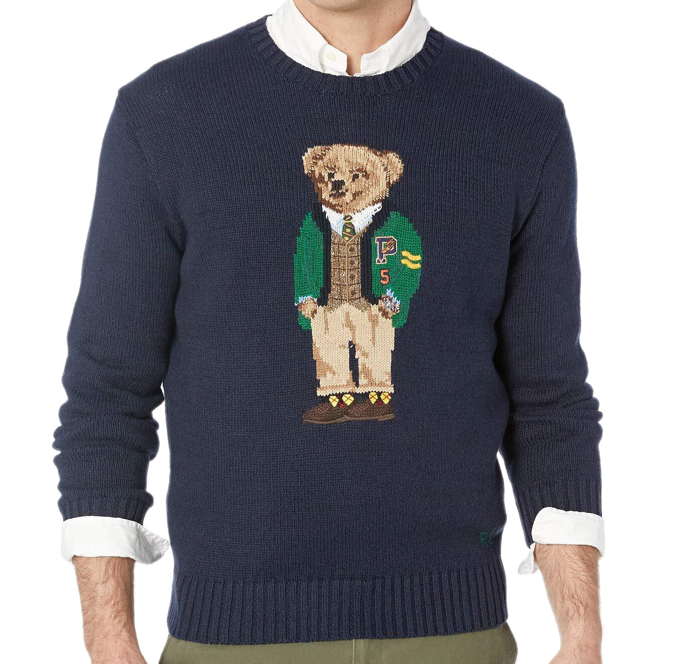 Polo Ralph Lauren Men's Bear Sweater, Blue, Size 1XB, 3548-8 749862540568 | eBay