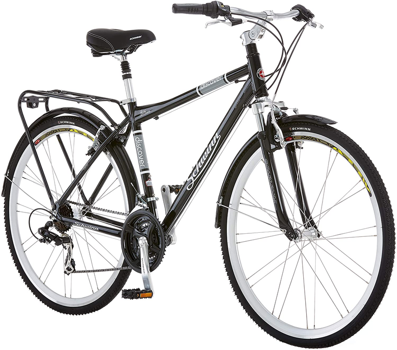 Discover Schwinn Hybrid Road Bike 21-Speed 28-Inch Wheels Bicycle Men Women City