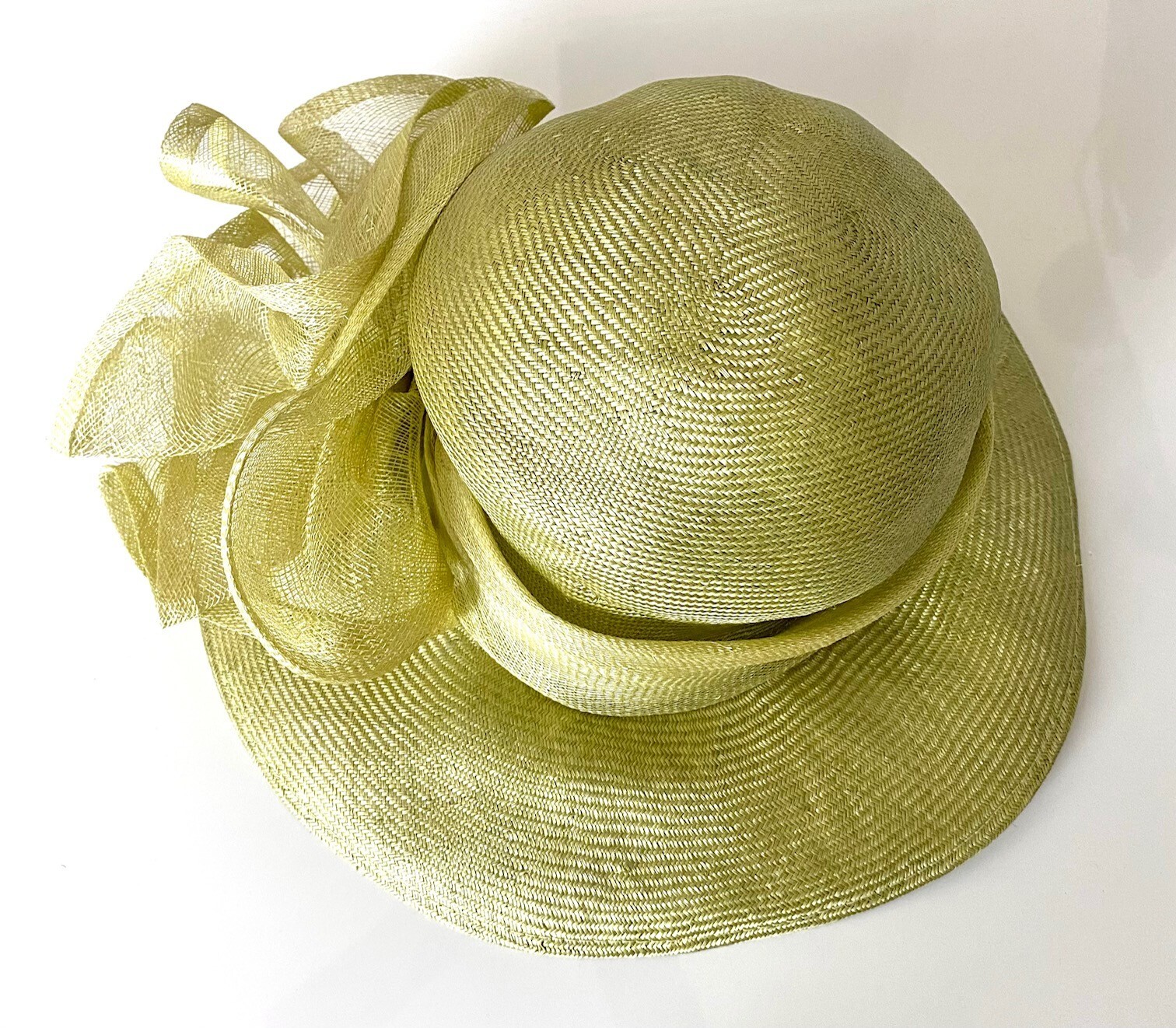 

EMMA B Design Balfour Hats England Fascinator Кентукки Дерби Арт Головной убор NWD, Зеленый