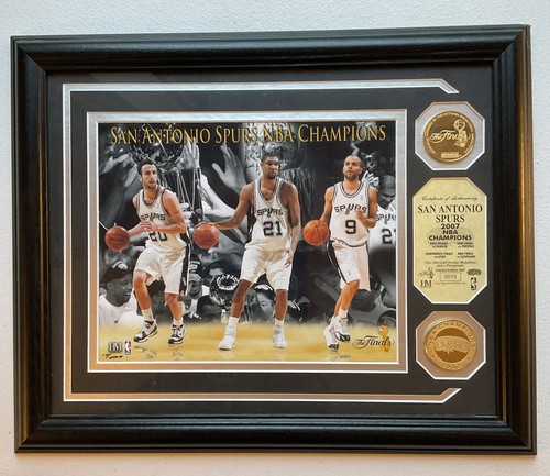 San Antonio Spurs × Champion SA Spurs Champions 2007 Official NBA Plaque Limited Edition