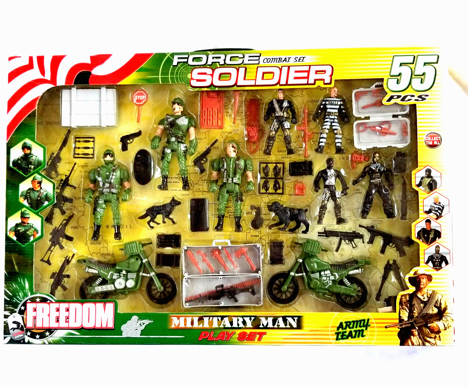 SOLDIER FORCE デラックスコンバットビークルプレイセット Amazon.co.jp: Member's Mark Soldier Force プレイセット