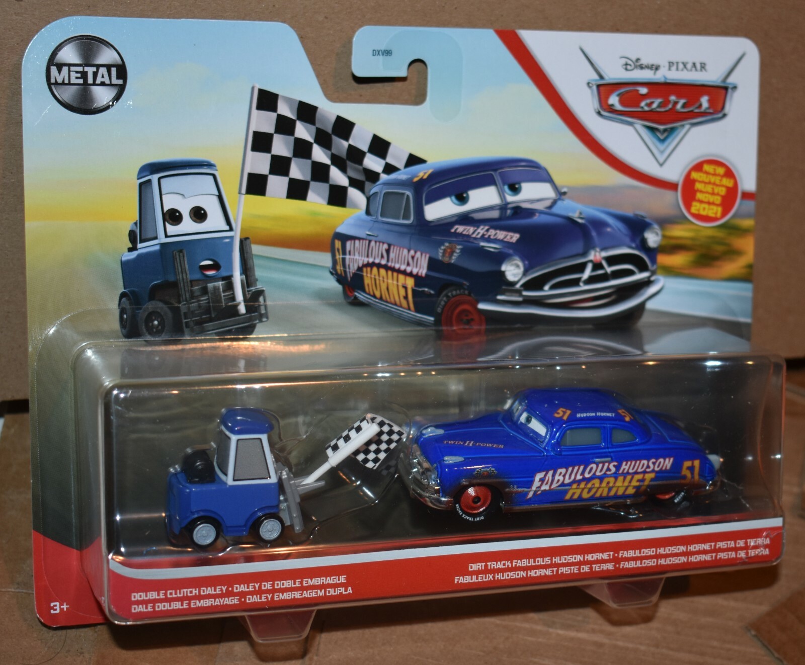 Disney Pixar Cars DOUBLE CLUTCH DALEY & DIRT TRACK FABULOUS