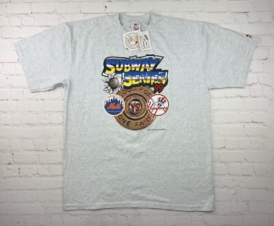 NWT New York Subway Series 1999 Yankees Vs. Mets MLB Graffiti T Shirt XL