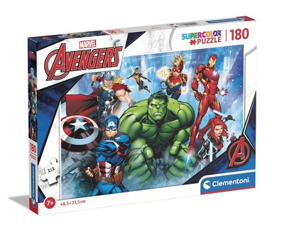 Clementoni 29778 Puzzle Los Vengadores Avengers Marvel 180pcs Supercolor Avenger