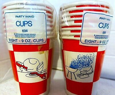 Vintage Party Cups ZIGGY 16~ 1977 RARE NEW NIP Made in the USA WOW great!!!! {G}