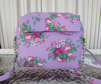 betsey johnson purple purse