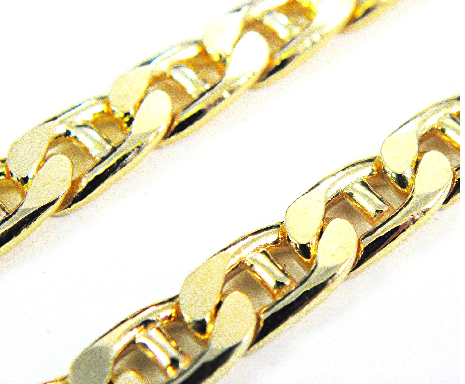 Bracelet Chaîne Gourmette Plaqué Or - Unisexe, Fait En Italie, Neuf Avec étiquettes