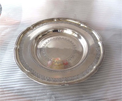 1873 Russian Sterling Silver 84 fruit desert tray Heinoin Johan St. Petersburg