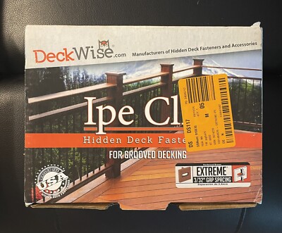 Deckwise (Brown) Ipe Clip Extreme 3/32'' Spacing, Hidden Deck Clips 100 Sq Ft