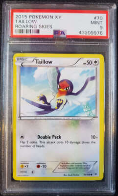 2015 Pokemon XY Roaring Skies Taillow PSA 9 Mint #70/108