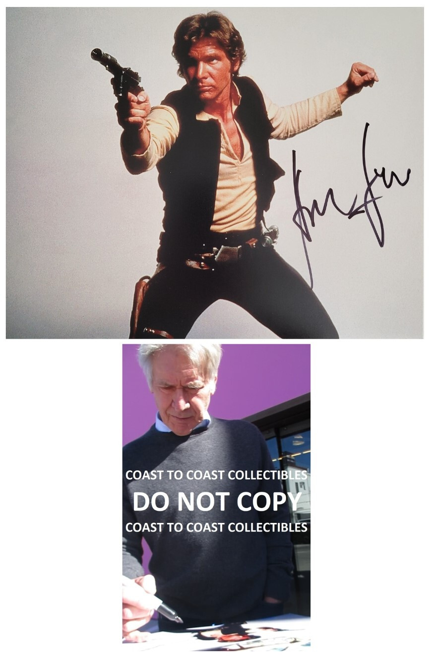 Harrison Ford Signed Star War Han Solo 11x14 Photo COA Exact Proof Autographed STAR Harrison Ford Signed Star War Han Solo 11x14 Photo COA Exact Proof Autographed STAR
