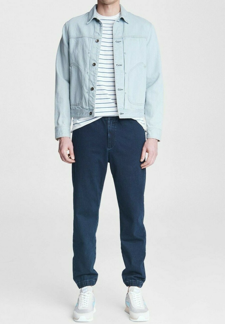 Pre-owned Rag & Bone Gr Aussicht Bequeme Passform Loopback Denim Jogger Jeans Elkhart