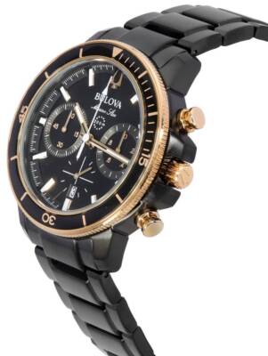 Pre-owned Bulova Marine Star Chronograph Quartz Diver's 98b302 200m Men's Watch