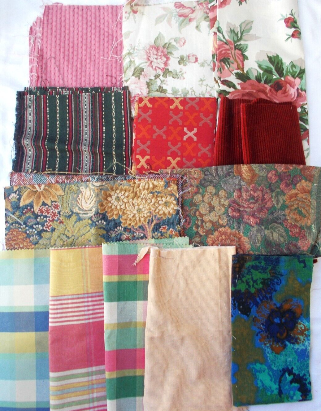Ator Fabric Lot Rose Mint Cotton & Cotton Blend Tapestry Velvet #8