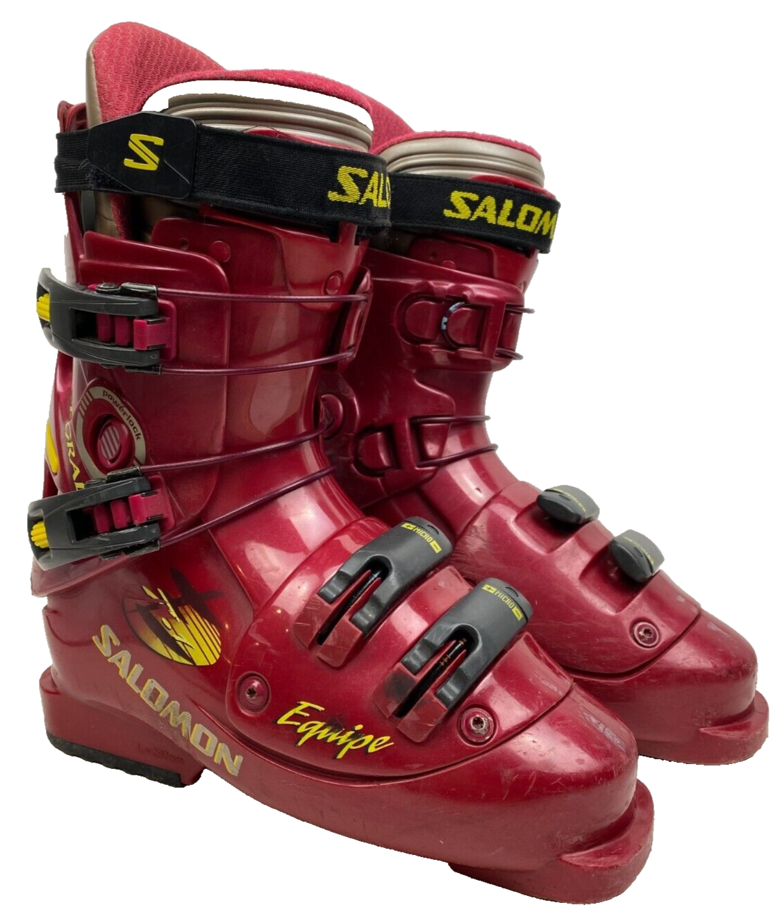 Salomon INTEGRAL EQUIPE flex 80 ski boots Racing France 90s