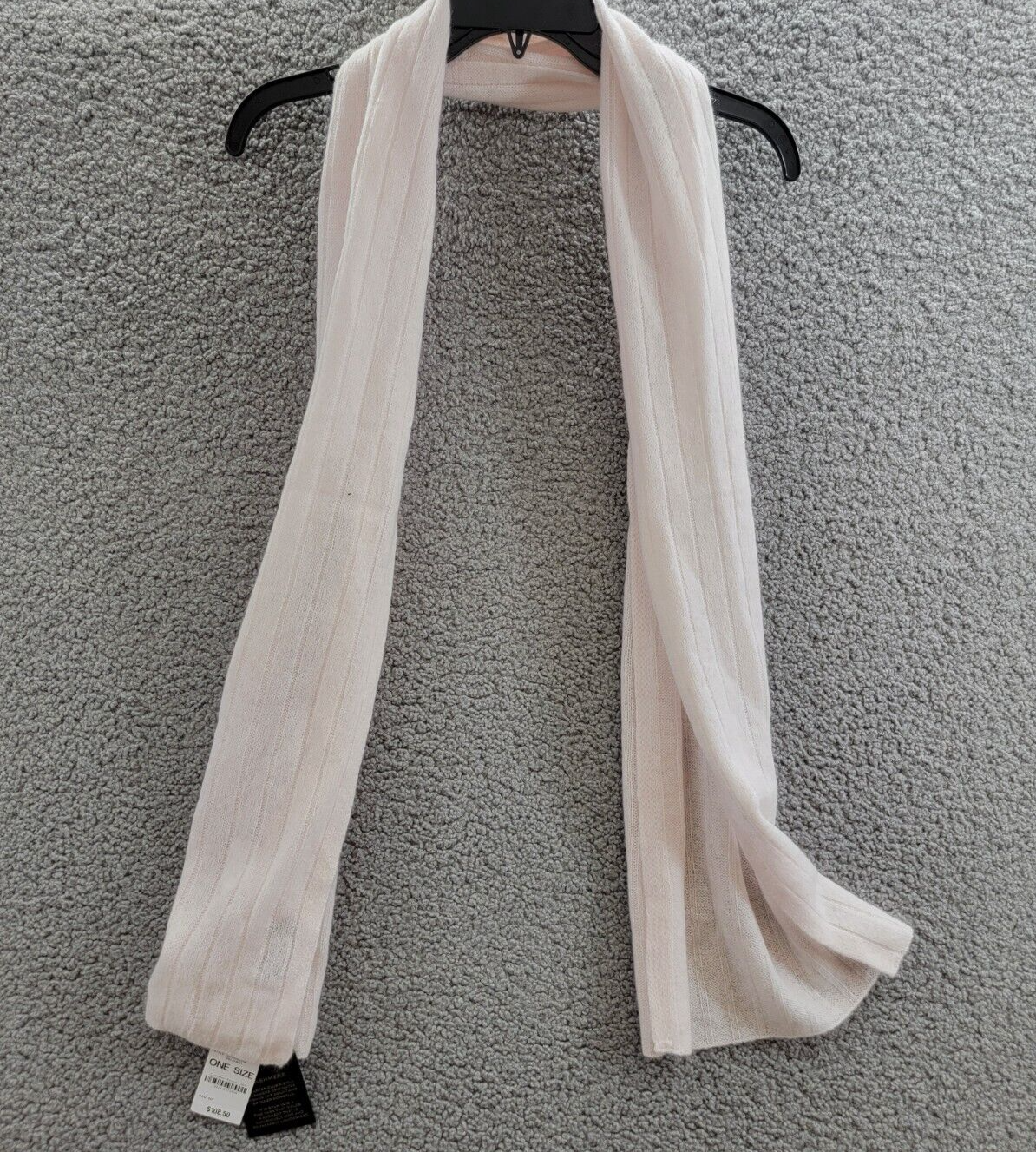 Charter Club Cashmere Ribbed 100% Cashmere Scarf Women's One Size Delicacy - Picture 10 of 14