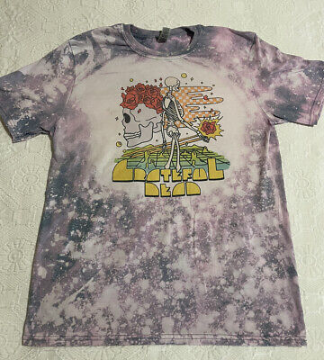 Grateful Dead T-Shirt Size Medium Tie Dye Acid Wash Style Deadhead Skull