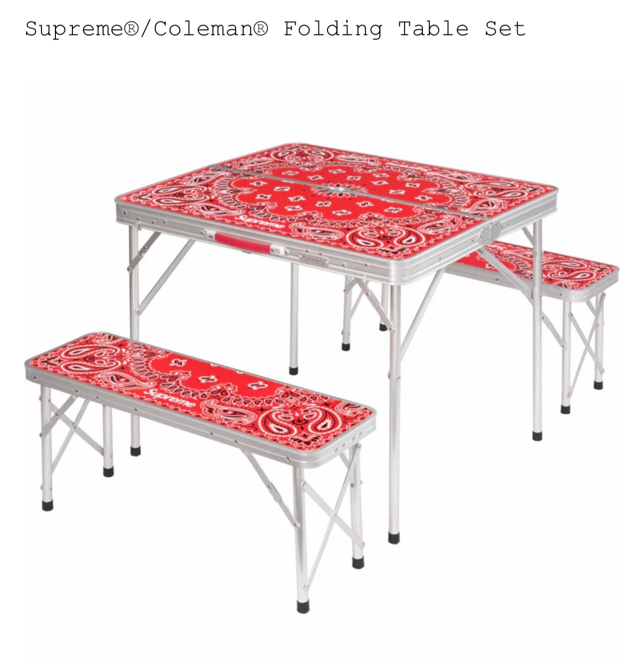 Supreme coleman table set | eBay