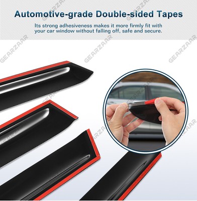 For 2017-2021 Honda CRV CR-V 4PCS Window Visor Vent Sun Rain Guards Deflector