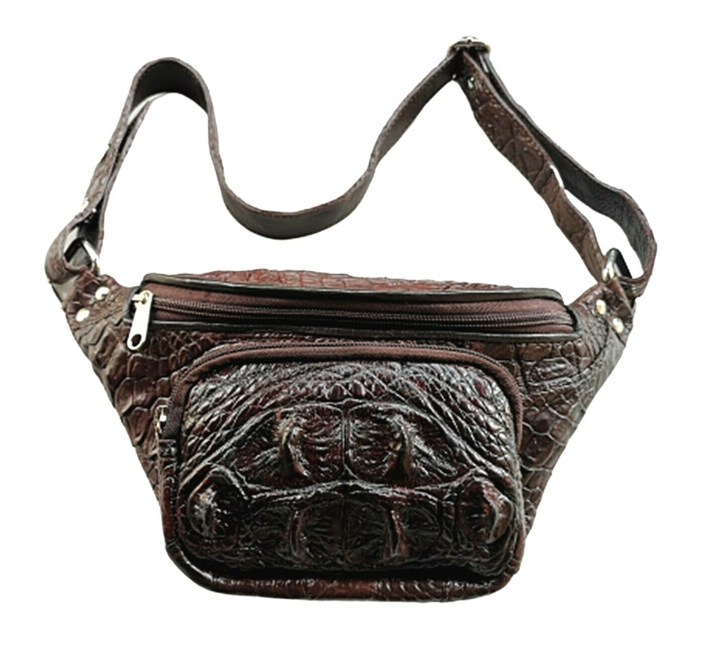 crocodile waist bag