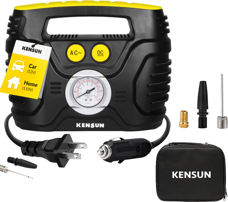 Pump Car 12v Dc Home 110v Ac Tire Inflator 100psi