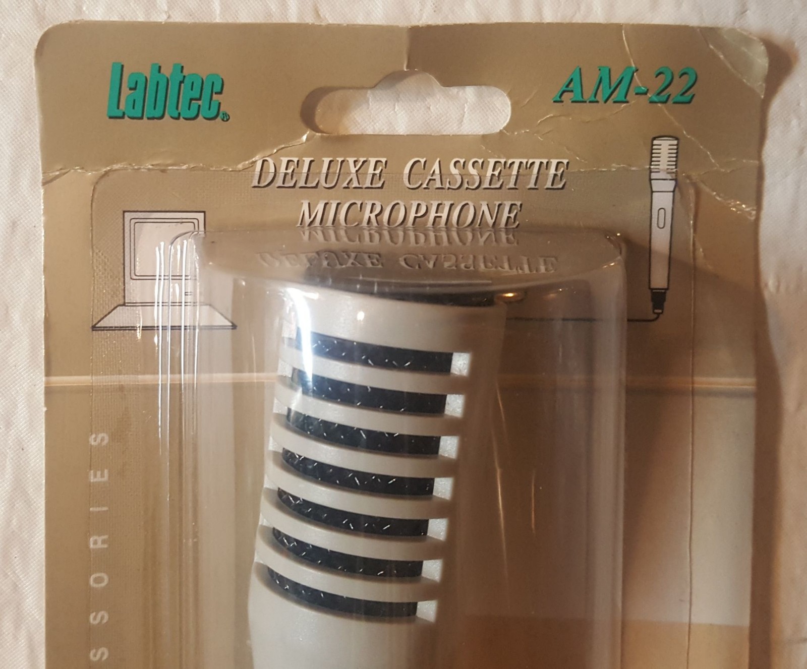 Labtec Deluxe Cassette Microphone  AM-22 New - Free Shipping