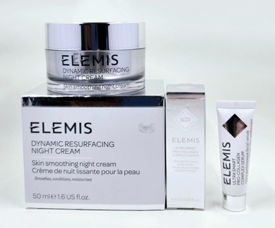 Elemis Dynamic Resurfacing Night Cream 1.6oz/Ultra Smart Pro Collagen Complx 4ml