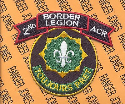 2nd ACR Armored Cavalry Regt BORDER LEGION shoulder arc patch 