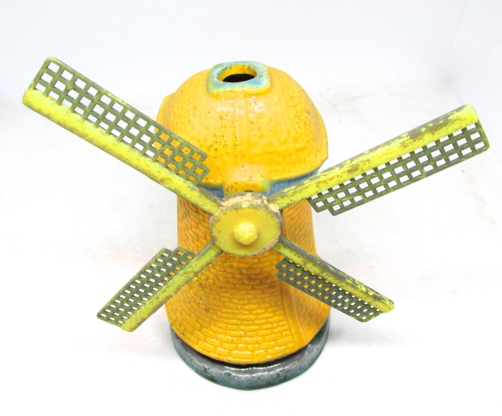 Old Chalkware Aquarium Windmill