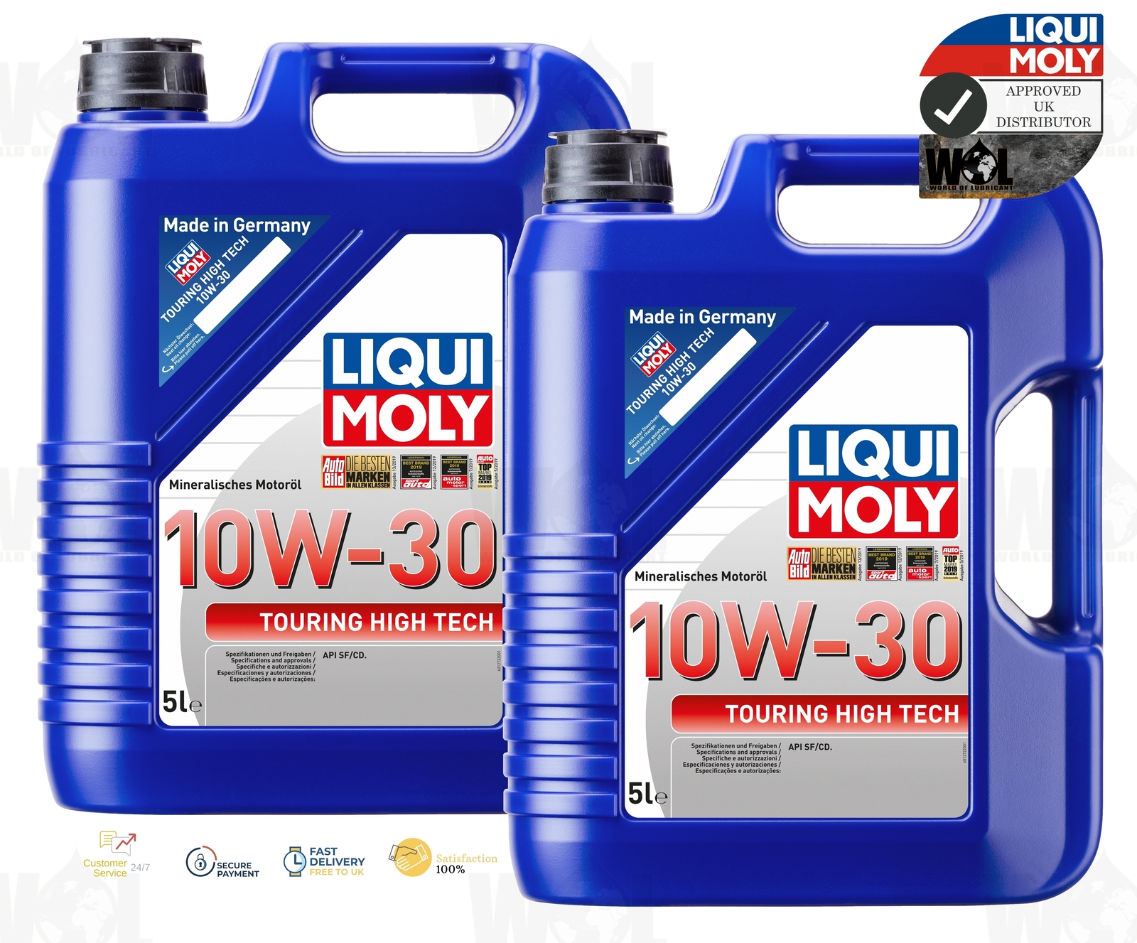 Liqui Moly 10w30 Touring High Tec Mineral Engine Oil API SF/CD 1272 10