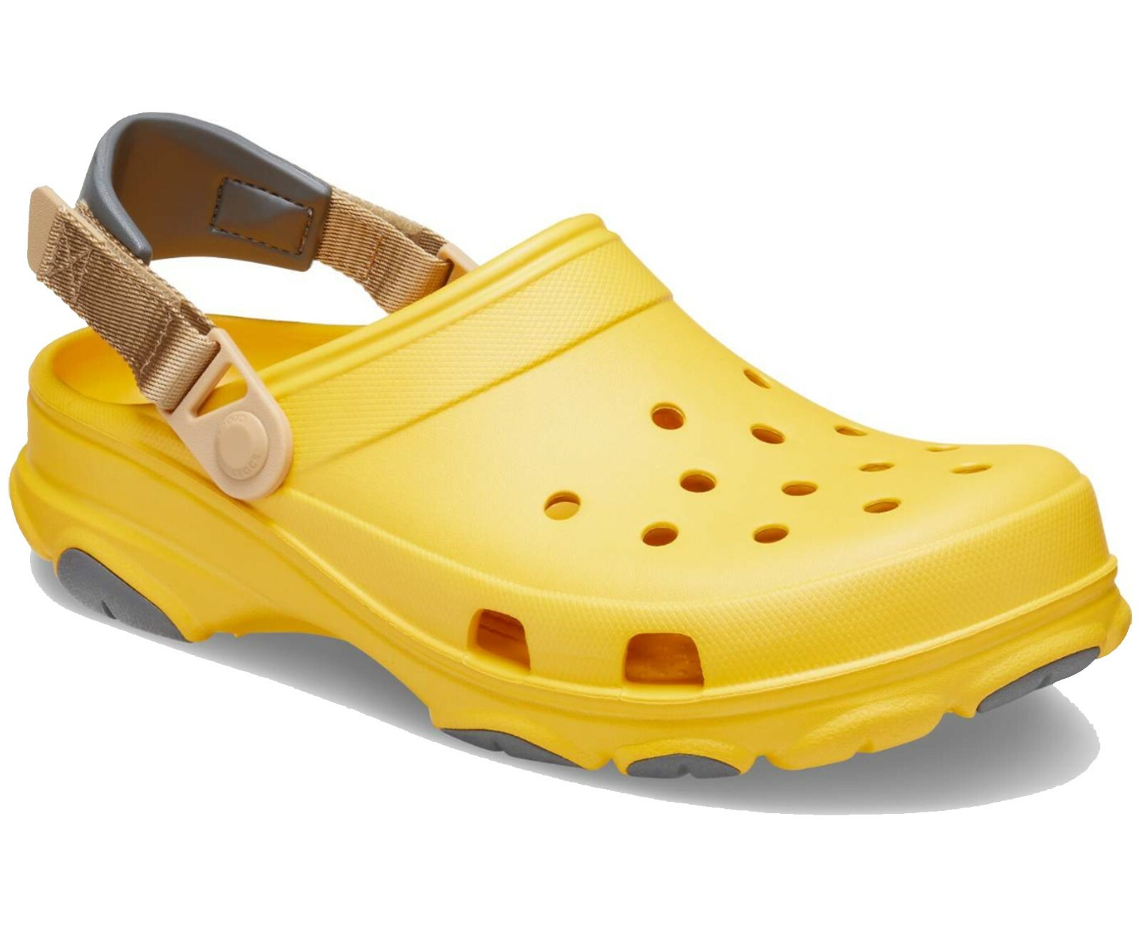 all terrain crocs tan